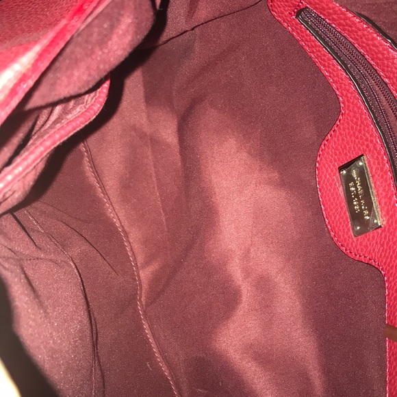 NWOT Red Vegan Leather Bag - Picture 3 of 3